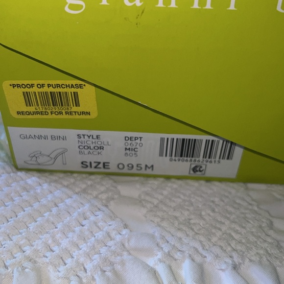 Gianna bini, black high heels size 9.5 worn once - Picture 9 of 10